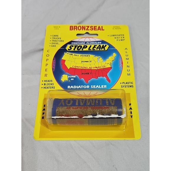BronzSeal Fast Acting Stop Leak Alumaloy New Old Stock Bronze seal USA - Picture 4 of 6